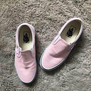 Blush Pink Slip-On Vans (7.5 Womens)